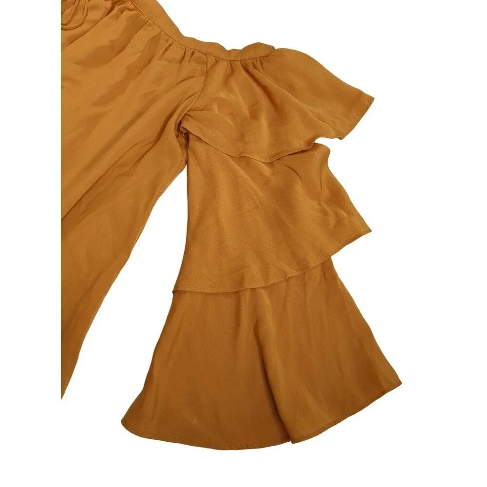 Gianni Bini Tiered Bell Sleeve Top Women XS Merigold Boho Festival‎ Hippie